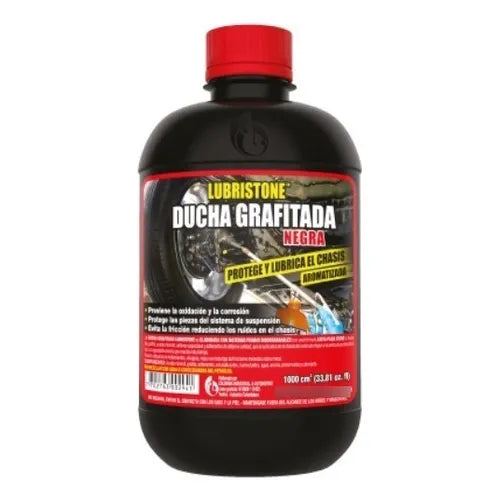 DUCHA GRAFITADA LUBRISTONE NEGRA CAJA X 12 DE 1000 ML + LIMPIA P. + CARWASH